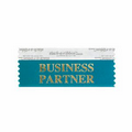 Business Partner Award Ribbon w/ Gold Foil Imprint (4"x1 5/8")